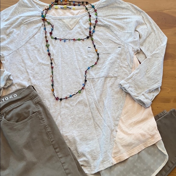 Anthropologie Tops - 🌼BOGO FREE🌼 Anthro XL LITTLE YELLOW BUTTON Tunic